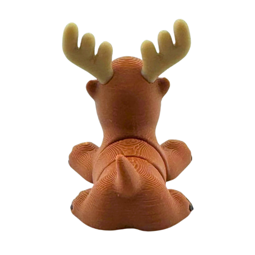 Daryl the Moose brown poseable toy figure with antlers from Flexlings Original Crew limited edition