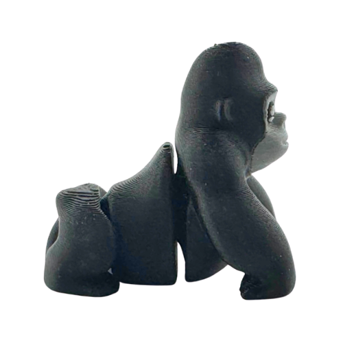 Congo the Gorilla black poseable fidget toy from Flexlings Original Crew, limited edition of 32 figures