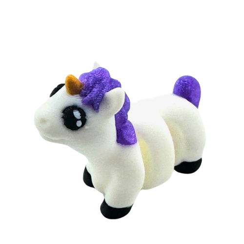 Nova the Unicorn white poseable collectible toy from Flexlings Original Crew, limited edition of 52