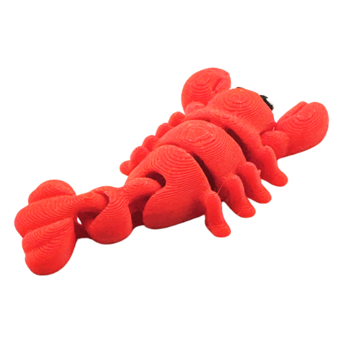 Clawdia the Lobster poseable red fidget toy with articulated claws, Original Crew limited edition collectible