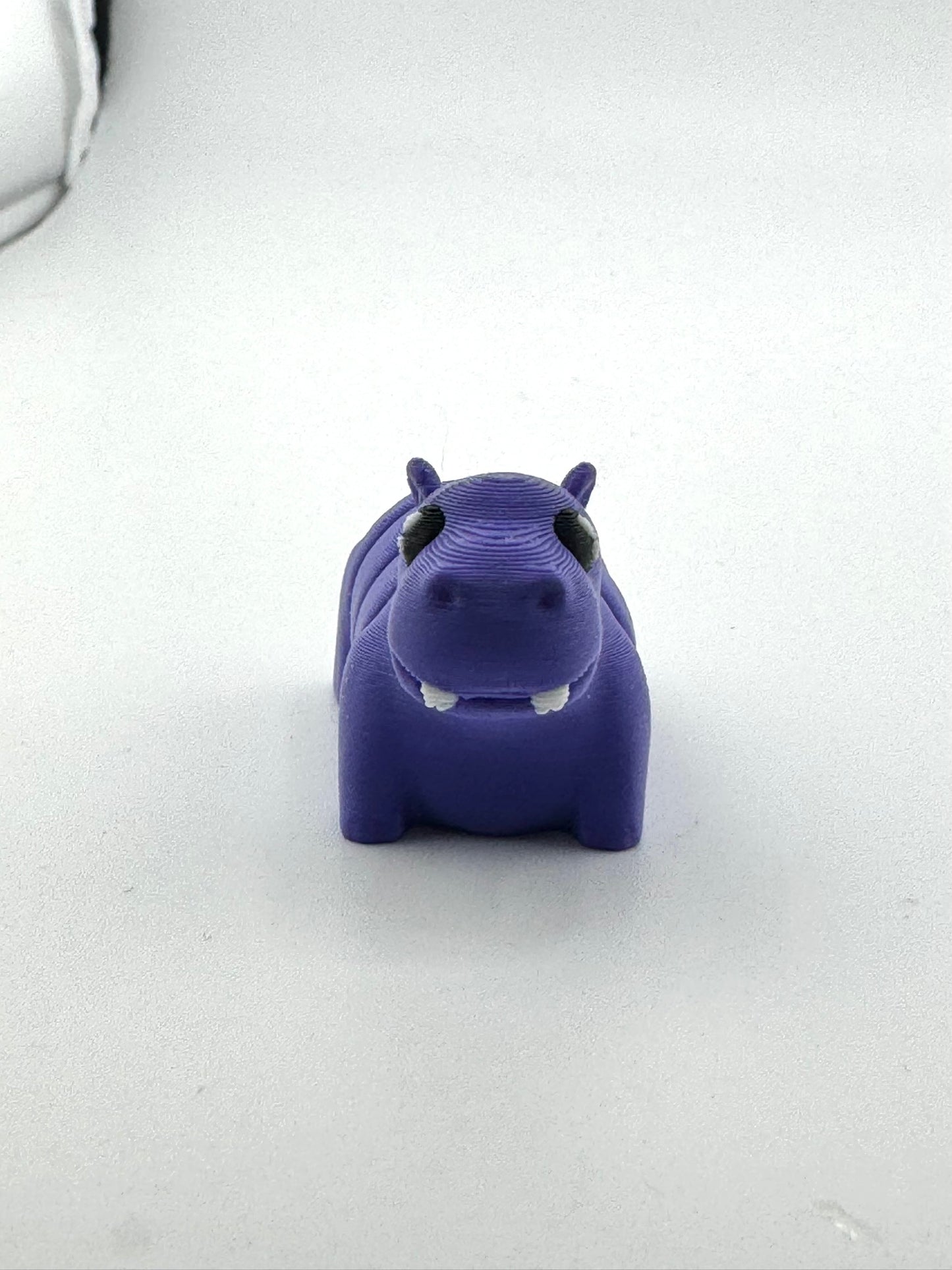 Cecil the Hippo purple poseable toy figurine from Flexlings Original Crew, limited edition collectible
