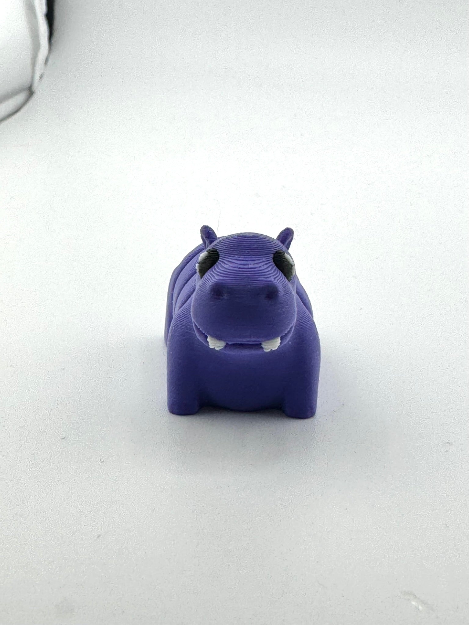 Cecil the Hippo purple poseable toy figurine from Flexlings Original Crew, limited edition collectible