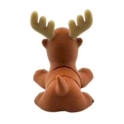 Daryl the Moose brown poseable toy figure with antlers from Flexlings Original Crew limited edition