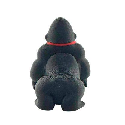 Congo the Gorilla Fancy Edition black collectible toy wearing oversized red tie, ultra rare limited edition of 21