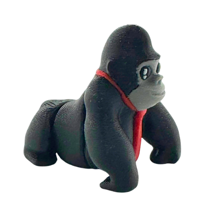 Congo the Gorilla Fancy Edition black collectible toy wearing oversized red tie, ultra rare limited edition of 21
