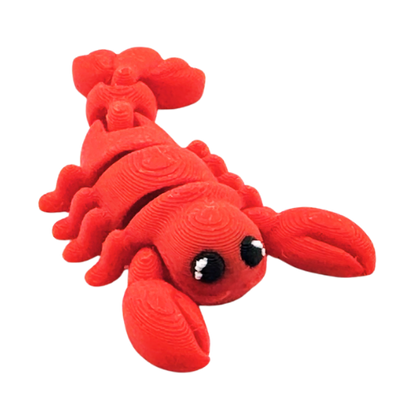 Clawdia the Lobster poseable red fidget toy with articulated claws, Original Crew limited edition collectible