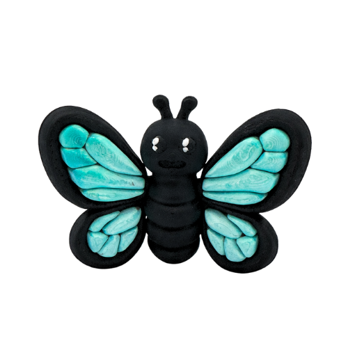 Aurora Butterfly Monarch Queen Flexling toy with orange glow-in-the-dark wings, ultra-limited edition of 23