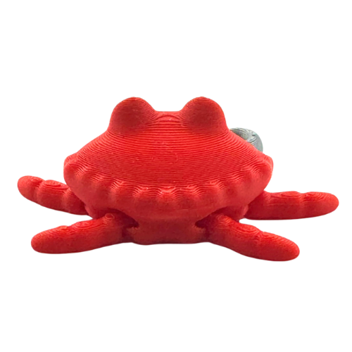 Redd the Crab Aye Matey Edition - red poseable crab toy with pirate hook, limited edition Flexling collectible figure