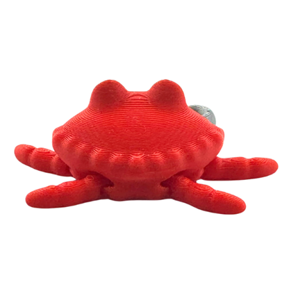 Redd the Crab Aye Matey Edition - red poseable crab toy with pirate hook, limited edition Flexling collectible figure