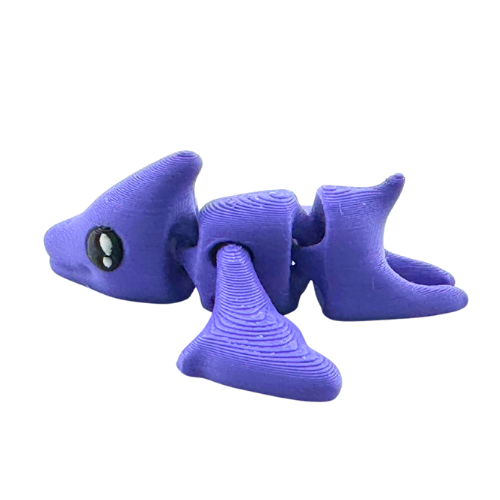 Lamar the Pteranodon purple poseable dinosaur toy from Flexlings Original Crew limited edition of 33