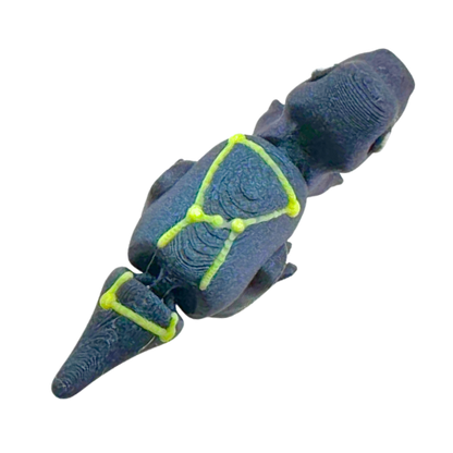 Roary the T-Rex Constellation Edition glow-in-the-dark poseable dinosaur toy with cosmic star pattern design