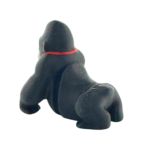 Congo the Gorilla Fancy Edition black collectible toy wearing oversized red tie, ultra rare limited edition of 21