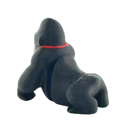 Congo the Gorilla Fancy Edition black collectible toy wearing oversized red tie, ultra rare limited edition of 21