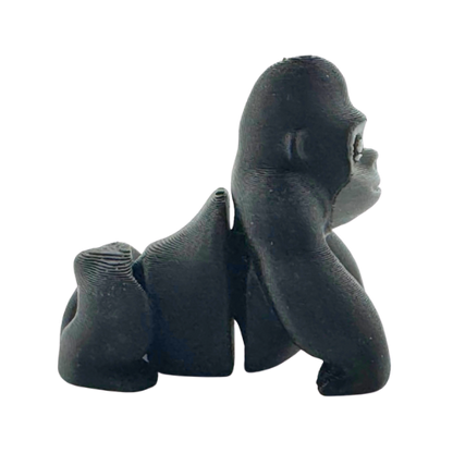 Congo the Gorilla black poseable fidget toy from Flexlings Original Crew, limited edition of 32 figures