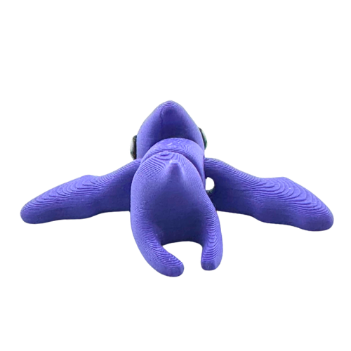 Lamar the Pteranodon purple poseable dinosaur toy from Flexlings Original Crew limited edition of 33