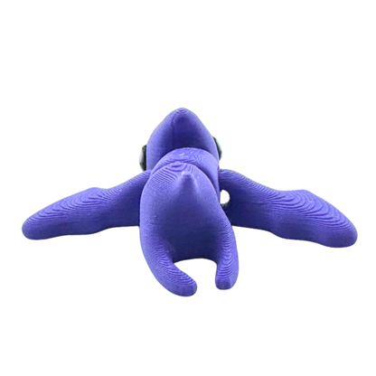 Lamar the Pteranodon purple poseable dinosaur toy from Flexlings Original Crew limited edition of 33