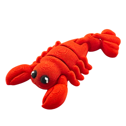 Clawdia the Lobster poseable red fidget toy with articulated claws, Original Crew limited edition collectible