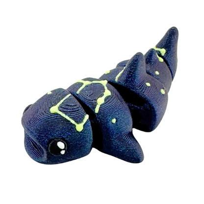 Marlow the Whaleshark Constellation Edition - purple galaxy glow in dark fidget toy with Cetus constellation pattern