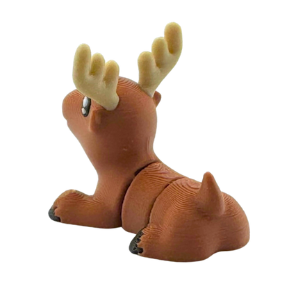 Daryl the Moose brown poseable toy figure with antlers from Flexlings Original Crew limited edition