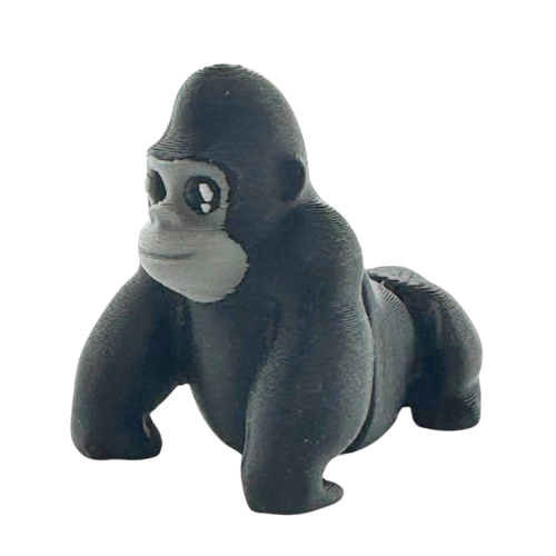 Congo the Gorilla black poseable fidget toy from Flexlings Original Crew, limited edition of 32 figures