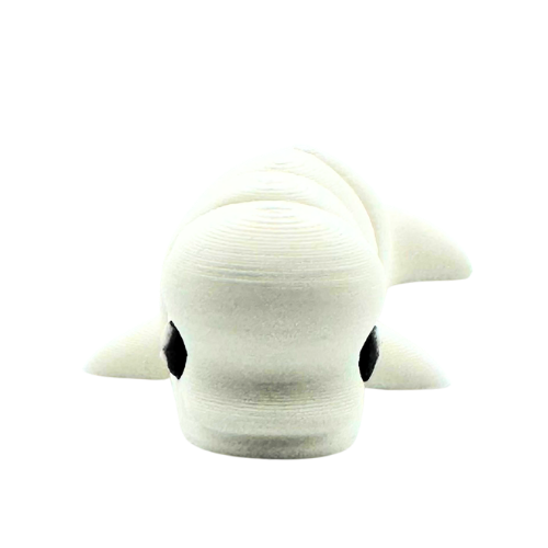 Bubbles the Beluga white flexible toy figurine from Flexlings Original Crew limited edition collection