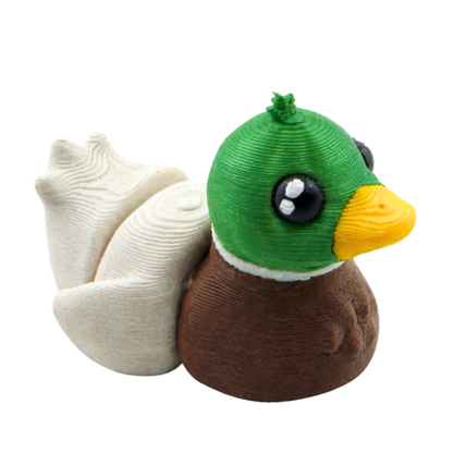 Drake the Mallard SFX Edition Flexling - collectible mallard duck fidget toy with special effects finish