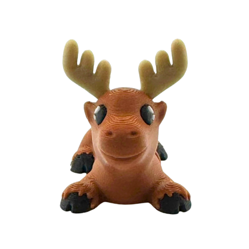 Daryl the Moose brown poseable toy figure with antlers from Flexlings Original Crew limited edition