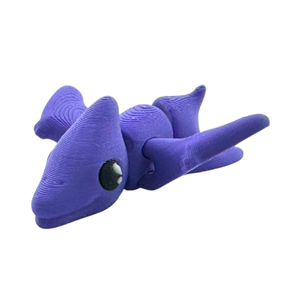 Lamar the Pteranodon purple poseable dinosaur toy from Flexlings Original Crew limited edition of 33