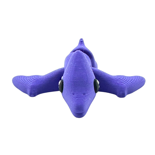 Lamar the Pteranodon purple poseable dinosaur toy from Flexlings Original Crew limited edition of 33