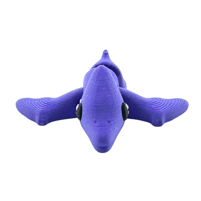 Lamar the Pteranodon purple poseable dinosaur toy from Flexlings Original Crew limited edition of 33
