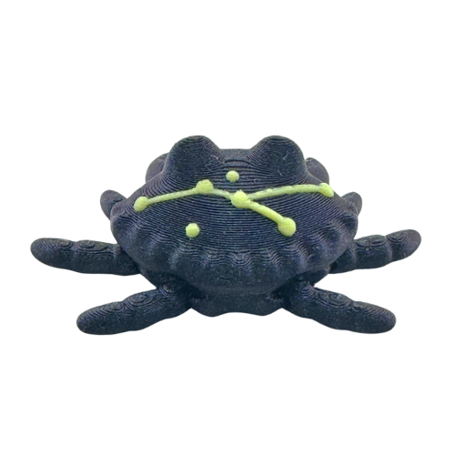 Redd the Crab Constellation Edition with glow-in-the-dark galaxy shell featuring Cancer zodiac constellation pattern