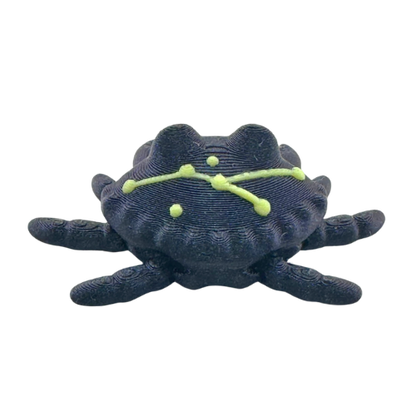 Redd the Crab Constellation Edition with glow-in-the-dark galaxy shell featuring Cancer zodiac constellation pattern