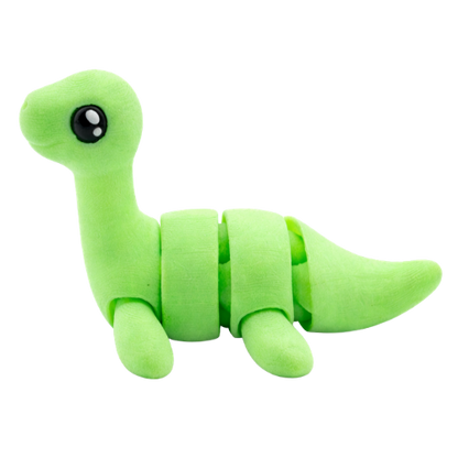 Nessie the Loch Ness Monster glow-in-the-dark Flexling fidget toy with bendable body and friendly expression