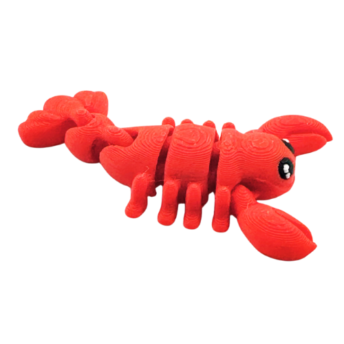 Clawdia the Lobster poseable red fidget toy with articulated claws, Original Crew limited edition collectible