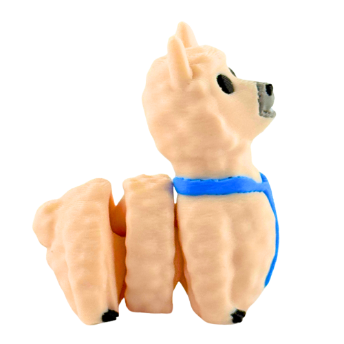 Chewie the Llama Fancy Edition figurine in cream finish with loosened tie, miniature collectible desk toy