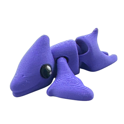 Lamar the Pteranodon purple poseable dinosaur toy from Flexlings Original Crew limited edition of 33