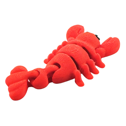 Clawdia the Lobster poseable red fidget toy with articulated claws, Original Crew limited edition collectible