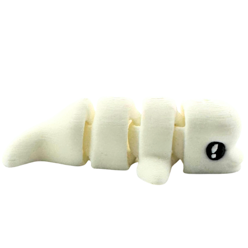 Bubbles the Beluga white flexible toy figurine from Flexlings Original Crew limited edition collection