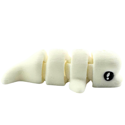 Bubbles the Beluga white flexible toy figurine from Flexlings Original Crew limited edition collection