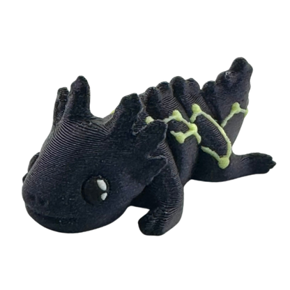 Lumi the Axolotl Constellation Edition Flexlings toy with glow-in-the-dark Lacerta constellation pattern on pink axolotl figure