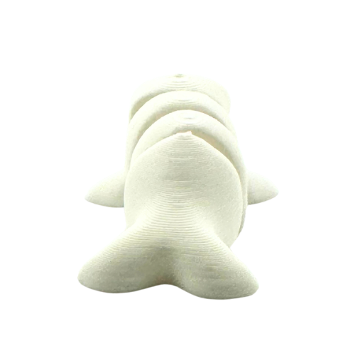 Bubbles the Beluga white flexible toy figurine from Flexlings Original Crew limited edition collection