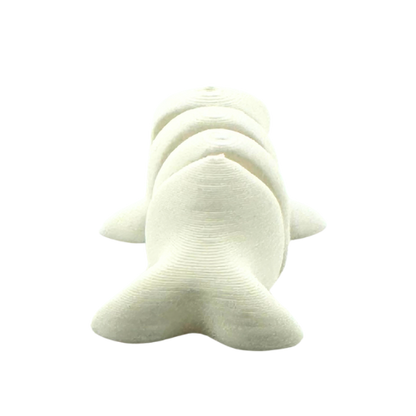 Bubbles the Beluga white flexible toy figurine from Flexlings Original Crew limited edition collection