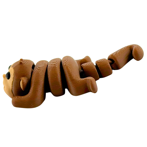 Tango the Monkey brown Flexlings toy with flexible limbs in playful pose from Original Crew collection