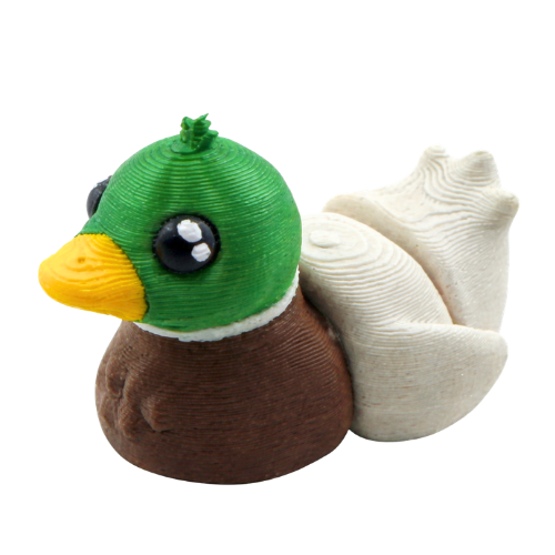 Drake the Mallard SFX Edition Flexling - collectible mallard duck fidget toy with special effects finish