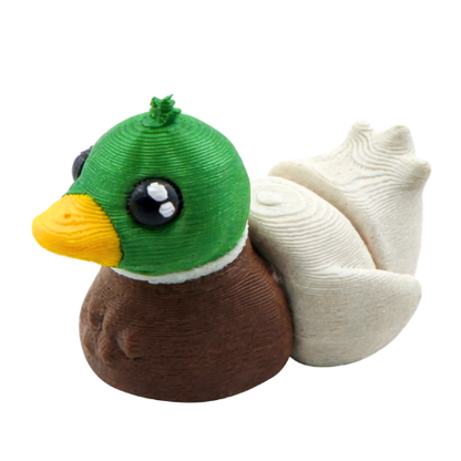 Drake the Mallard SFX Edition Flexling - collectible mallard duck fidget toy with special effects finish