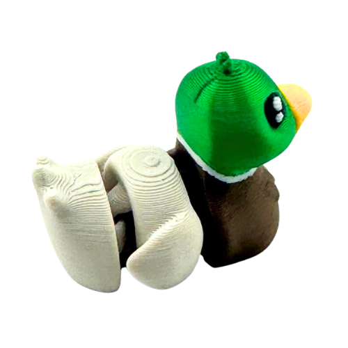 Drake the Mallard SFX Edition Flexling - collectible mallard duck fidget toy with special effects finish