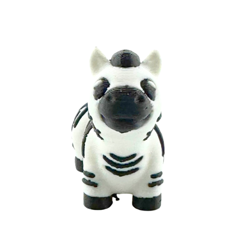 Debra the Zebra poseable figure in black and white, Original Crew limited edition collectible toy by Flexlings