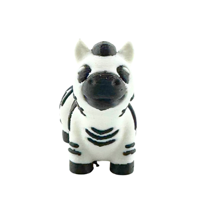 Debra the Zebra poseable figure in black and white, Original Crew limited edition collectible toy by Flexlings