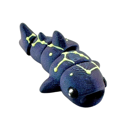 Marlow the Whaleshark Constellation Edition - purple galaxy glow in dark fidget toy with Cetus constellation pattern
