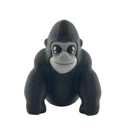 Congo the Gorilla black poseable fidget toy from Flexlings Original Crew, limited edition of 32 figures